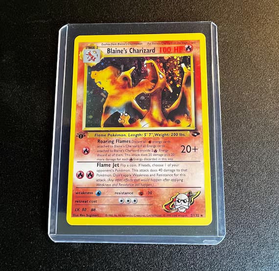 Blaine’s Charizard 2/132 Gym Challenge Holo