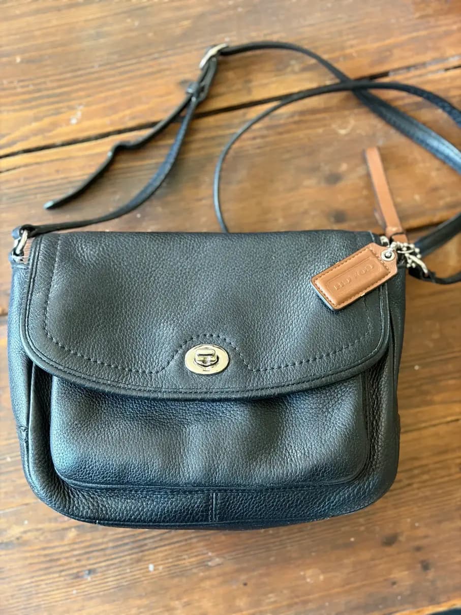 Coach Park Leather Flap Crossbody Bag